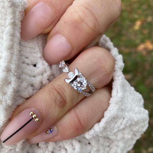 925 sterling silver Creative Round Cut Sapphire - Picture 7 of 11